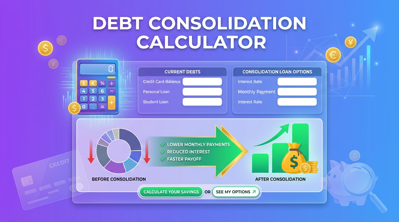 Calculator for debt consolidation options