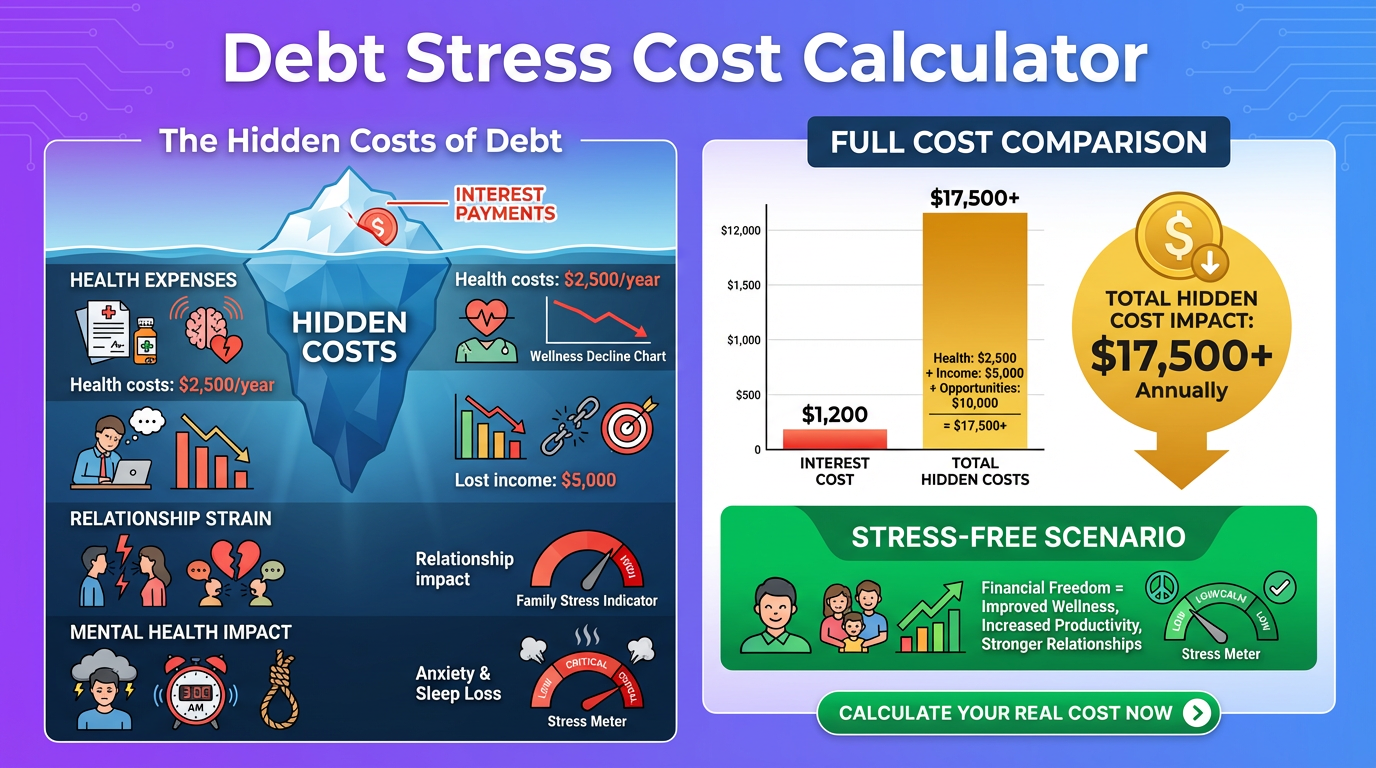 calculate the stress cost of debt on your life