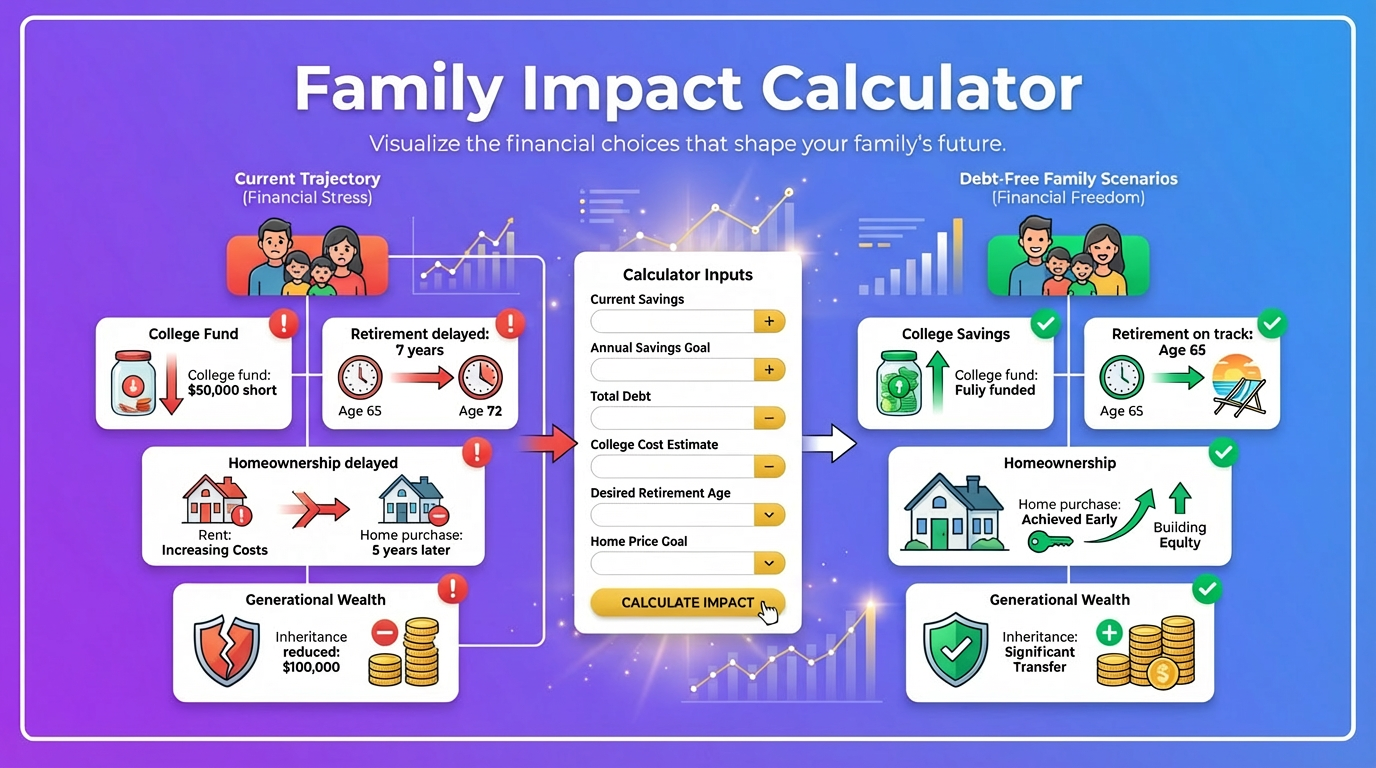 calculate how debt impacts your family life