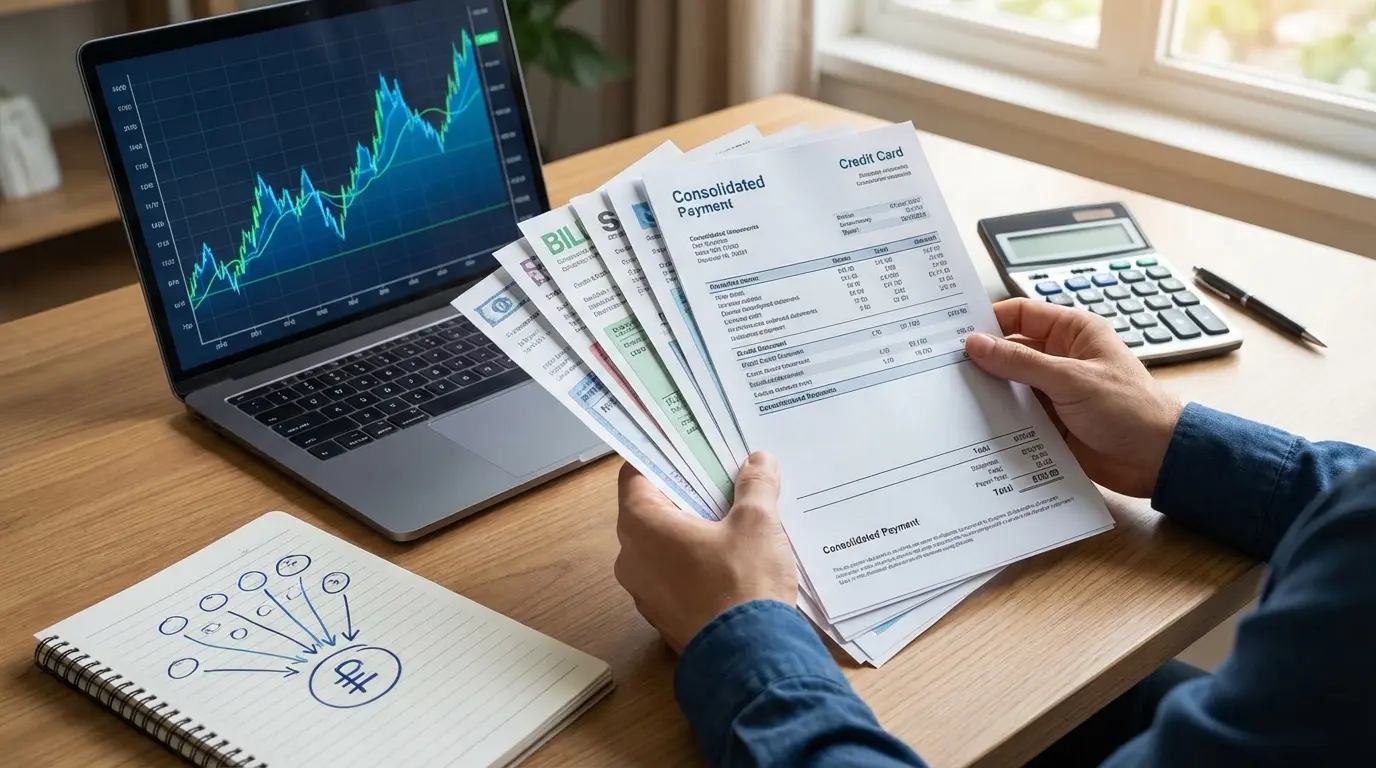 debt consolidation monthly payment example